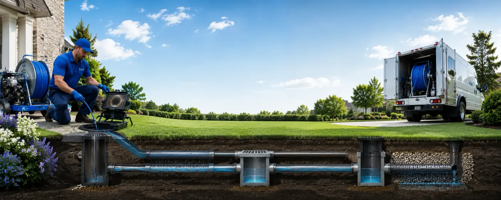 Outdoor drain cleaning information for Thornton, TX